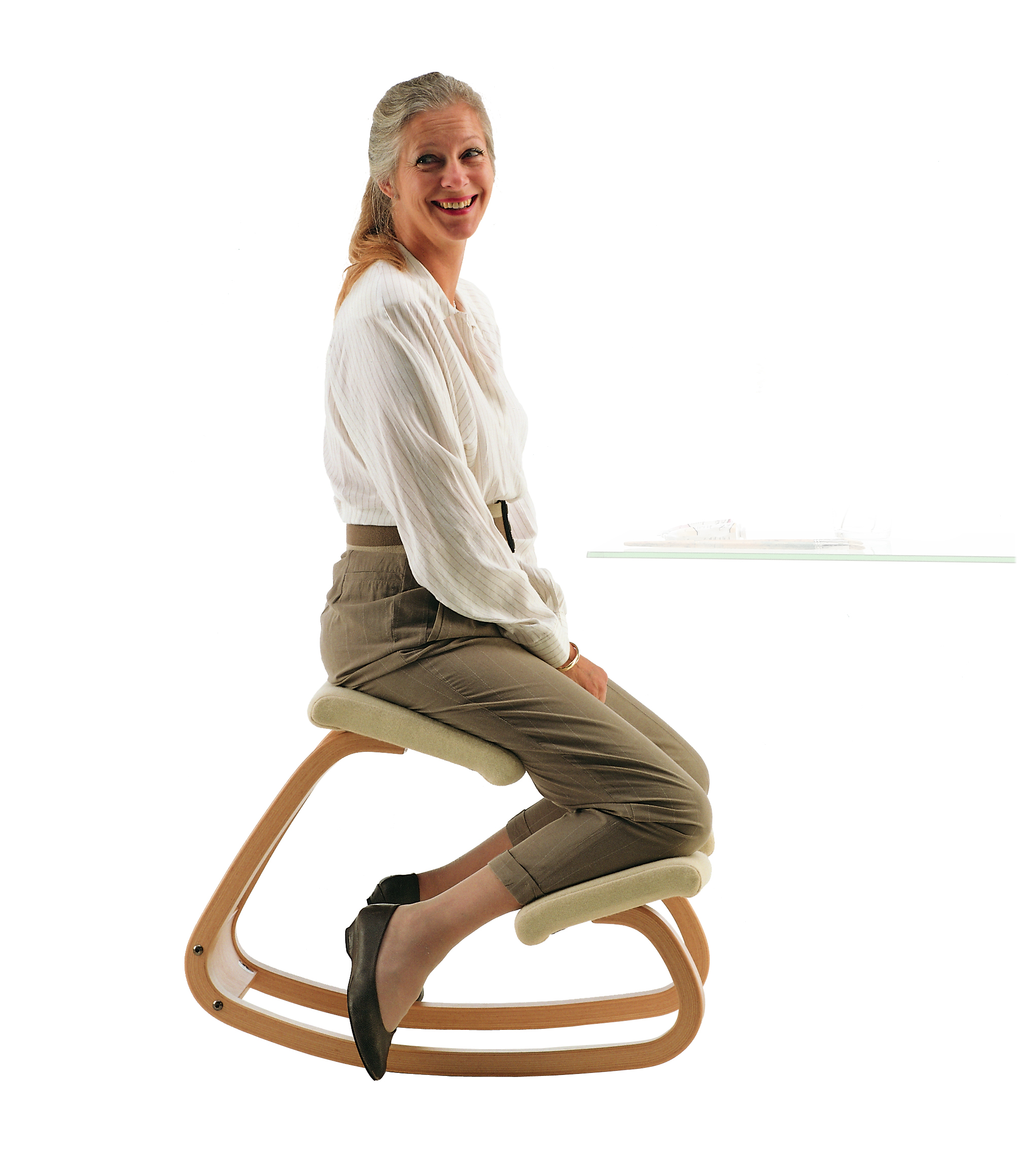 Variable chair with woman