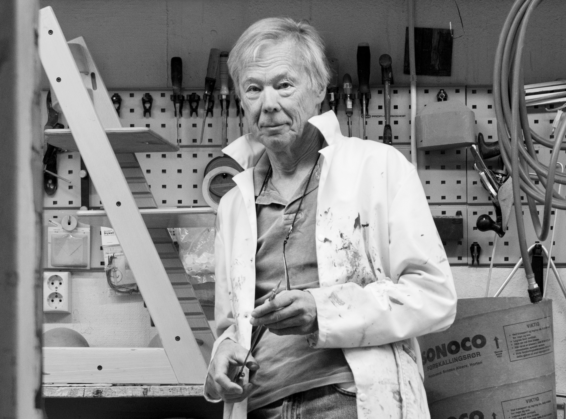 Peter Opsvik in workshop