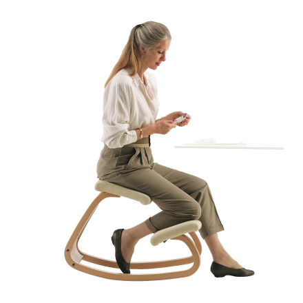 Variable chair beige with woman